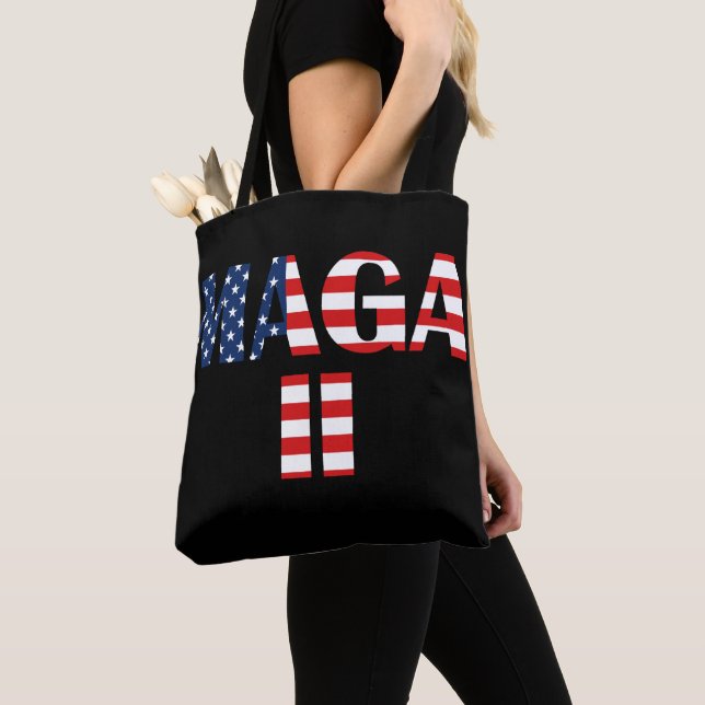 Bolso De Tela MAGA 2, Bandera Americana (Detalle)