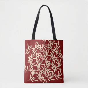 Bolso De Tela Magenta Adornado Decorativo