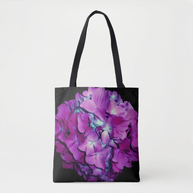 Bolso De Tela Magenta hidrangea (Anverso)