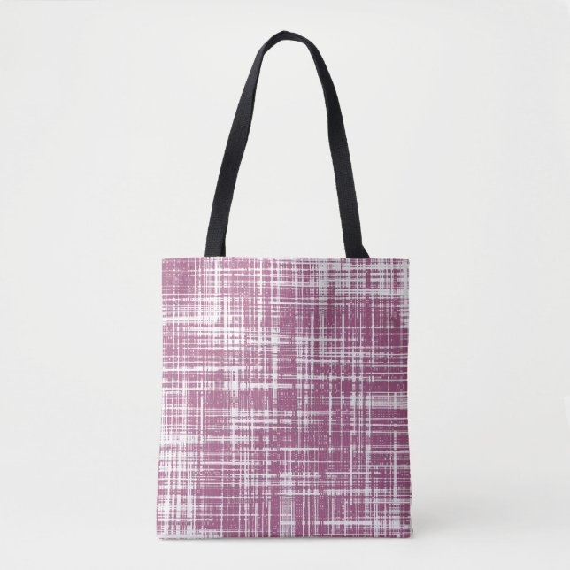 Bolso De Tela Magenta pálido a rayas (Anverso)