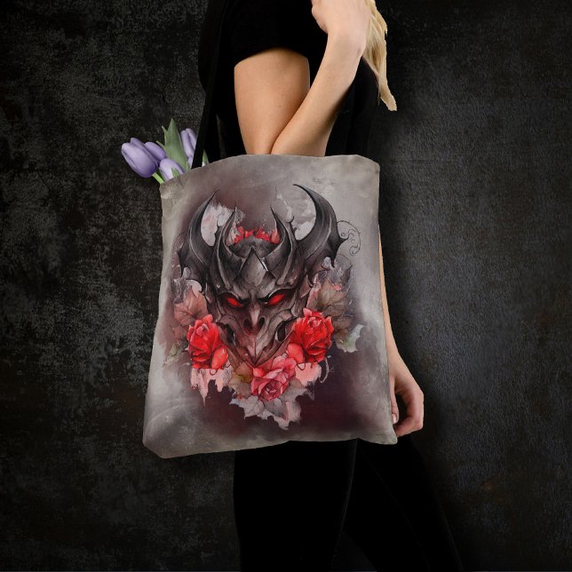 Bolso De Tela Magia | Bestia Demonio Humeante con Ojos Rojos con (Subido por el creador)