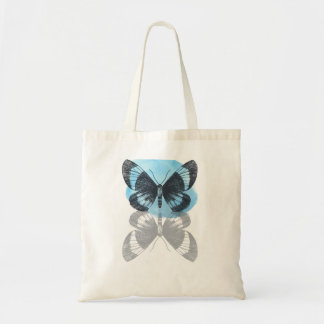 Bolso De Tela Magia de mariposa azul.