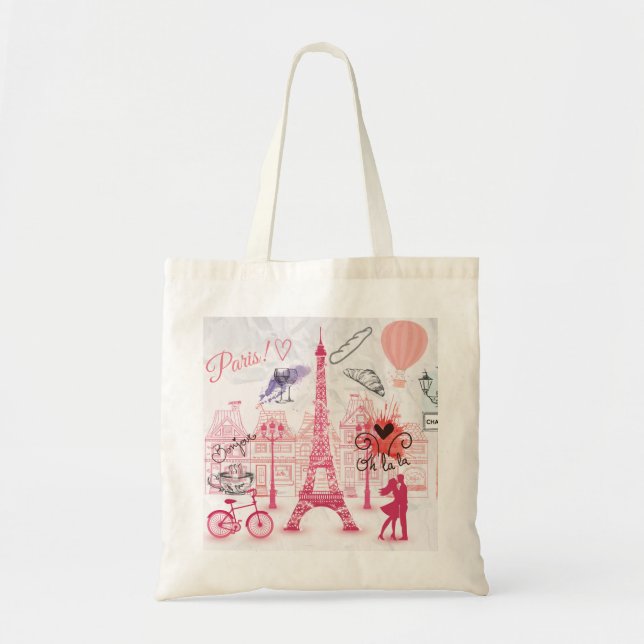 Bolso De Tela Magia de París (Frente)