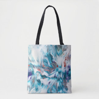 Bolso De Tela Magia Verde Azulada