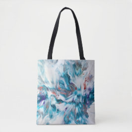 Bolso De Tela Magia Verde Azulada