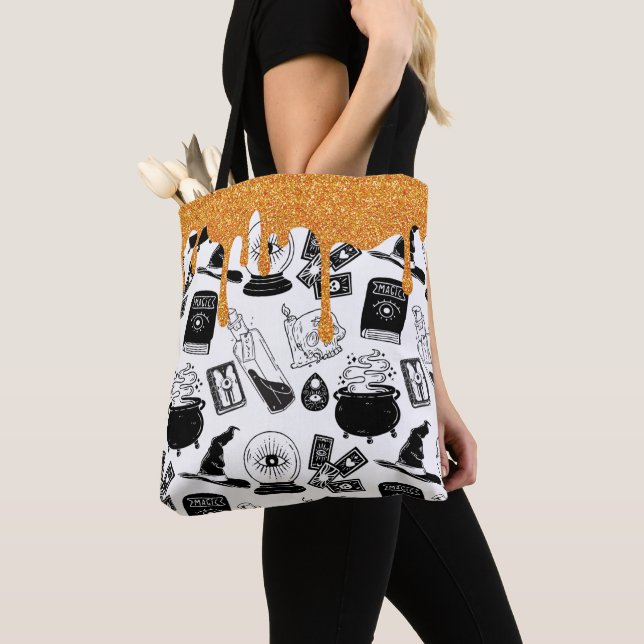 Bolso De Tela Mágica de brujas (Detalle)