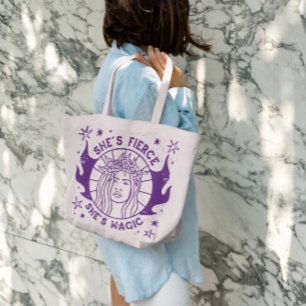 Bolso De Tela Mágica mujer de la flor Tote Bag