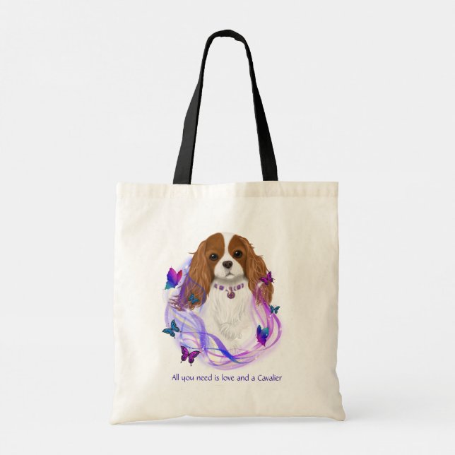 Bolso De Tela Magical Blenheim Cavalier King Charles Spaniel (Reverso)