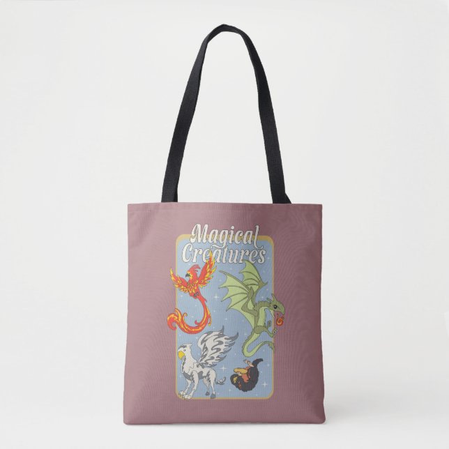 Bolso De Tela Magical Creatures Vintage Graphic (Anverso)