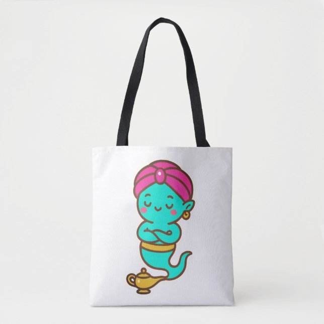 Bolso De Tela Magical Kawaii Djinn - Espíritu neón (Anverso)
