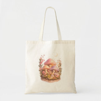 Bolso De Tela Magical Mushrooms Pastel Fairy Cottagecore Vibes
