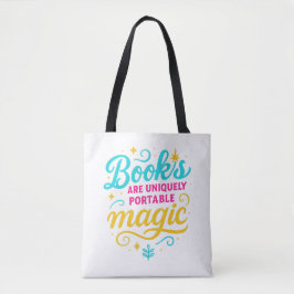 Bolso De Tela Magical Reader’s Tote – Sparkling “Books Are Magic