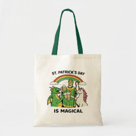 Bolso De Tela Magical St. Patricks Day Dragon Unicorn Beer Toast