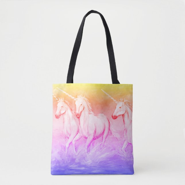 Bolso De Tela Magical Unicornios Tote Bag (Anverso)