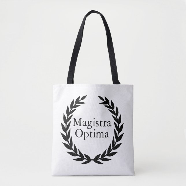 Bolso De Tela Magistra Optima Latin Teacher     (Anverso)