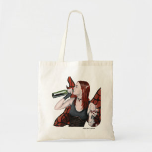 Bolso De Tela Magnífica bebida de hadas Wine Art Presupuesto Tot