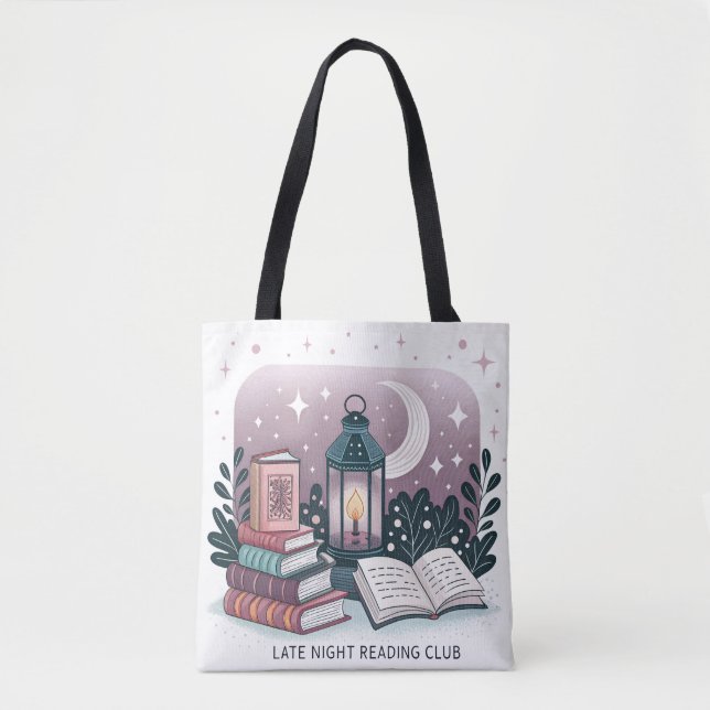 Bolso De Tela Magnífica página de lectura nocturna Club Lantern  (Anverso)