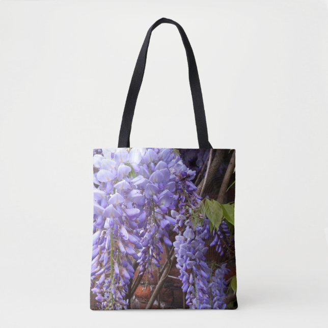 Bolso De Tela Magnífica Wisteria Púrpura (Anverso)