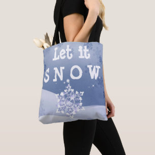 Bolso De Tela Magníficas maravillas de nieve dejan que nieve