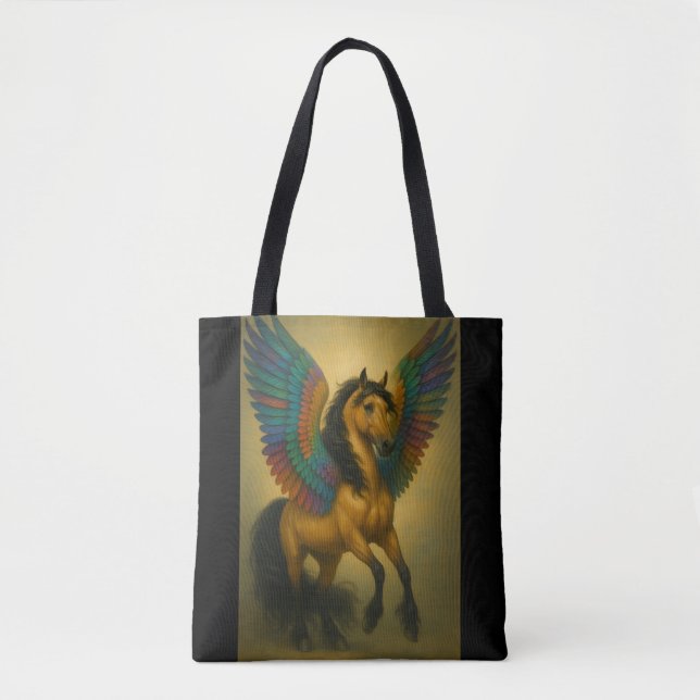 Bolso De Tela Magnificent Horse With Spectacular Wings (Anverso)