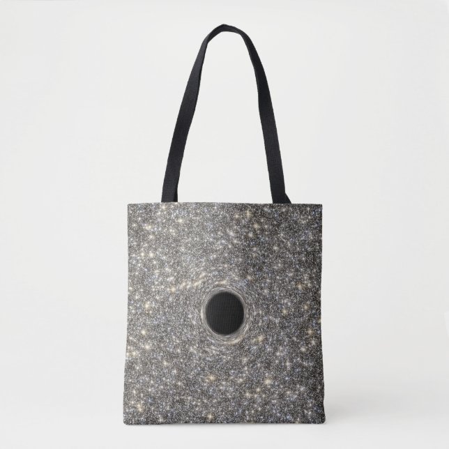Bolso De Tela Magnífico Agujero Negro En Medio De Una Galaxia. (Anverso)