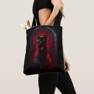 Bolso De Tela Magnífico Gato negro elegante