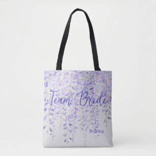 Bolso De Tela Magnífico Lilac colgando Wisteria Equipo Bride Tot