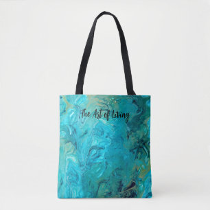 Bolso De Tela Magnífico mármol esmeralda azul giratorio personal