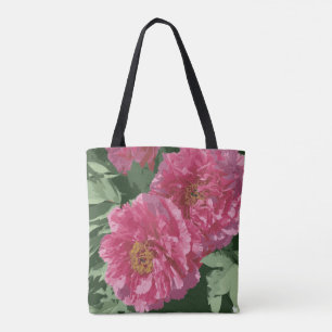 Bolso De Tela Magnífico peón rosa profundo en el tote de lona