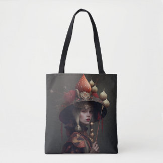 Bolso De Tela Magnífico Tote Amanita Mushroom Witchy