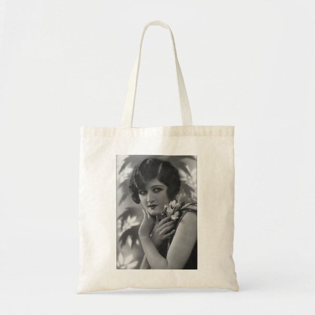 Bolso De Tela Magnífico victoriano en blanco y negro (Frente)