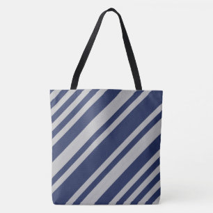 Bolso De Tela Mago Azul y Gris