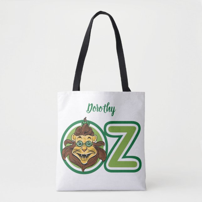 Bolso De Tela Mago de la cosecha de Oz, León en la letra O (Anverso)