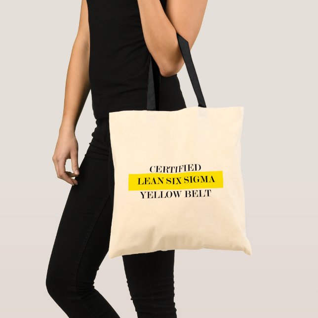 Bolso De Tela Magro certificado seis totes amarillos de la (Anverso (producto))