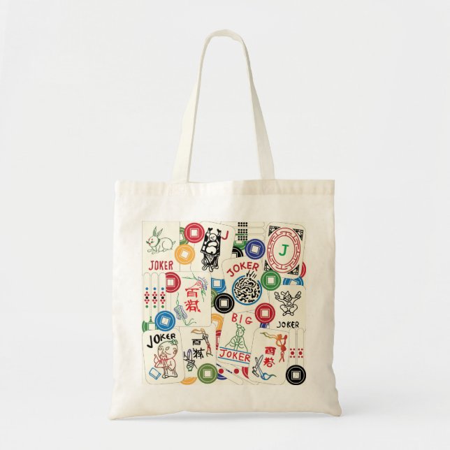 Bolso De Tela Mah Jongg Brokers and Coins Bag (Frente)