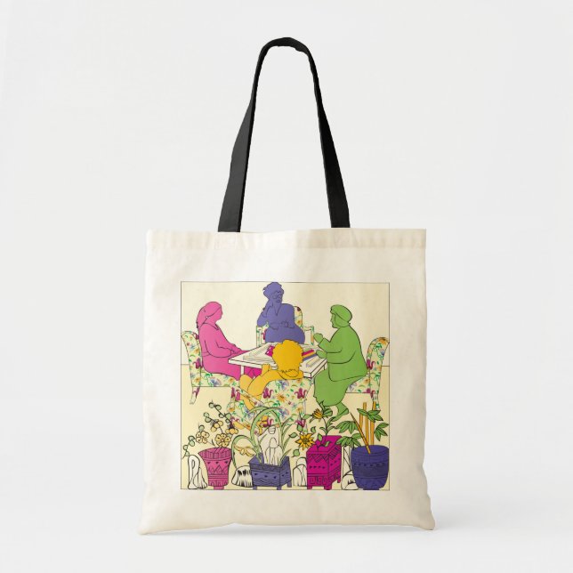 Bolso De Tela Mah Jongg Game Tote (Frente)