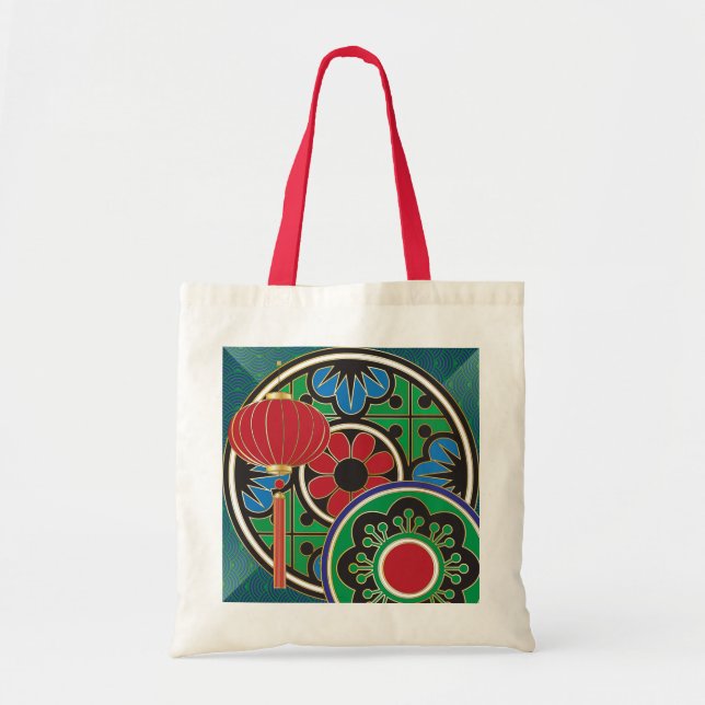 Bolso De Tela Mah Jongg Holiday (Frente)