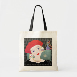 Bolso De Tela Mah Jongg Lady 01 Tote Bag