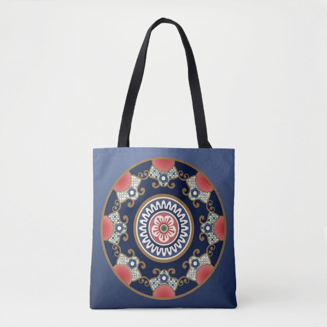 Bolso De Tela Mah Jongg Patterns Tote Bag (Anverso)