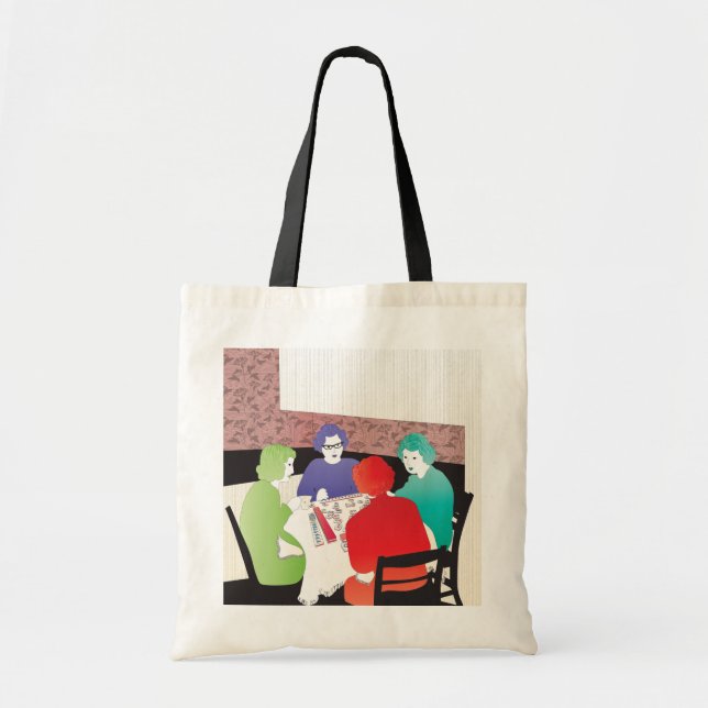 Bolso De Tela Mah Jongg Retro2 (Frente)