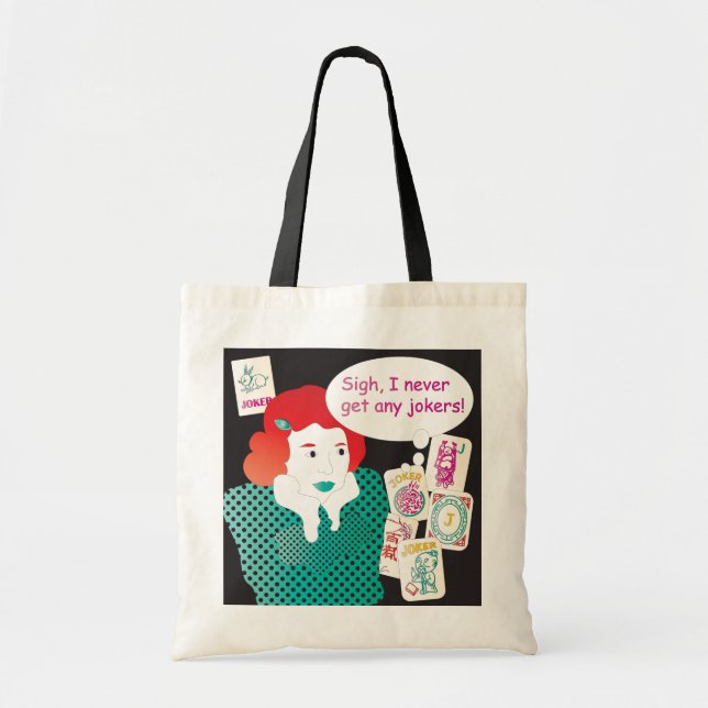 Bolso De Tela Mah Jongg Sayings Jokers2 Tote Bag (Frente)