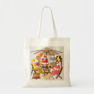 Bolso De Tela Mah Jongg Tea Fiesta