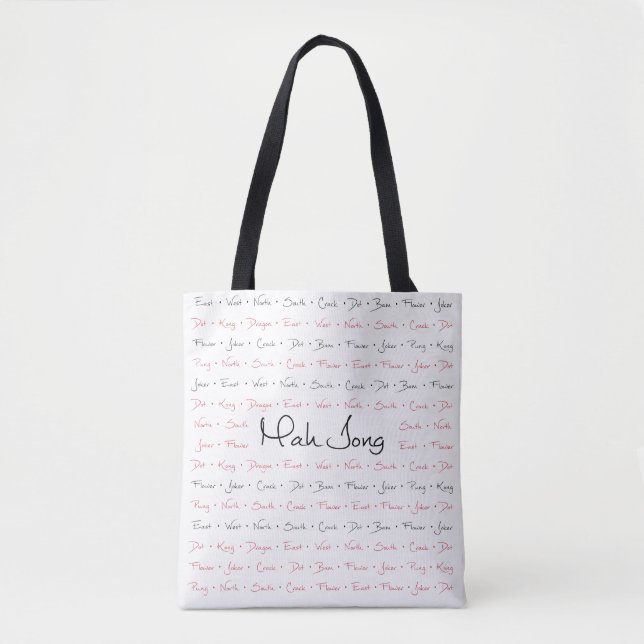Bolso De Tela Mah Jongg Tote Bag (Anverso)