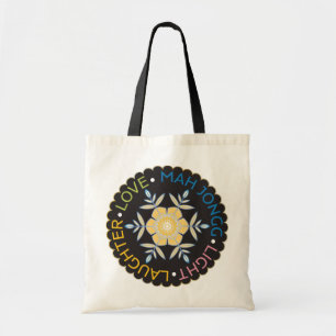 Bolso De Tela Mah Jongg Tote Snowflakes