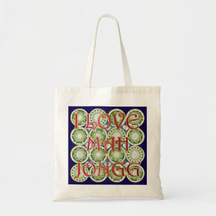 Bolso De Tela Mah Jongg Valentine I Love MJ
