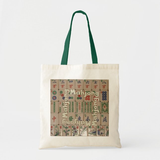 Bolso De Tela Mahjong en azulejos (set no. 1) (Frente)