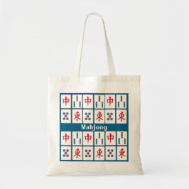 Bolso De Tela Mahjong Game Tiles DesignTote Bag