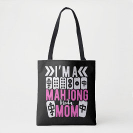 Bolso De Tela Mahjong kinda mom | Divertido mahjong