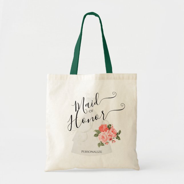 Bolso De Tela Maid of Honor - Bridal Party (Frente)