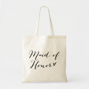 Bolso De Tela Maid of Honor   La caligrafía moderna Tote Bag